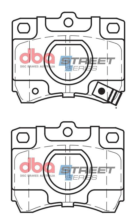 DBA Street Series Brake Pad Set Front DB442SS