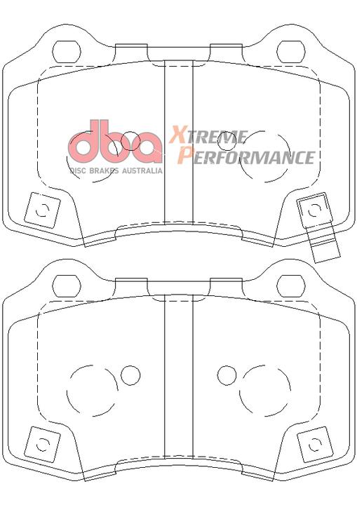 DBA Xtreme Performance Brake Pad Set DB8805XP