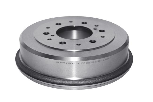DBA Brake Drum Single 254mm Rear DBA1739