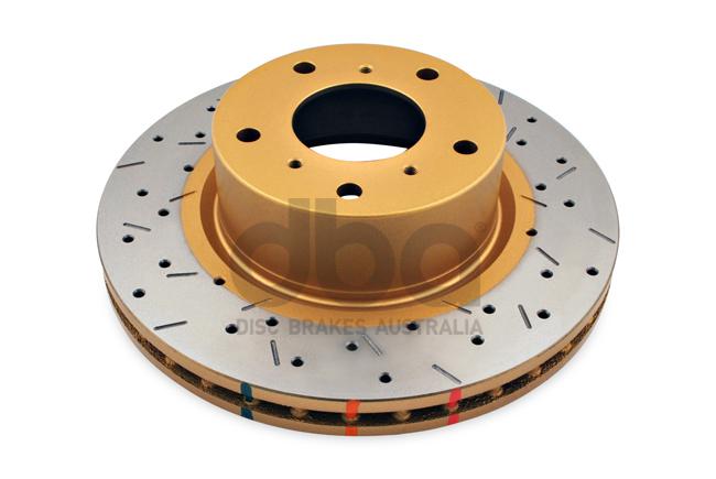 DBA HD 4000 Drilled Slotted Brake Rotor Pair 296mm Front DBA4040XS