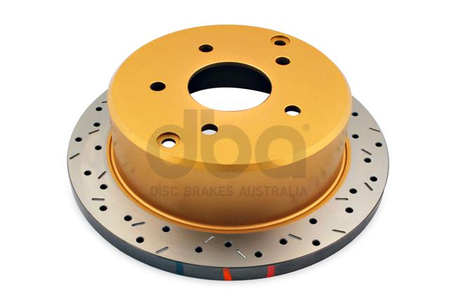 DBA HD 4000 Drilled Slotted Brake Rotor Pair 286mm Rear DBA4041XS