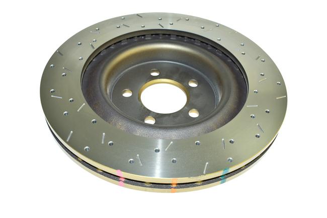 DBA HD 4000 Drilled Slotted Brake Rotor Single 355mm Front DBA42102XS