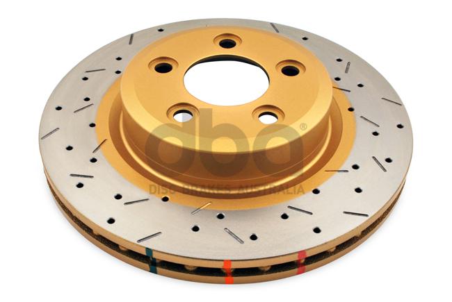DBA HD 4000 Drilled Slotted Brake Rotor Single 322mm Front DBA42107XS