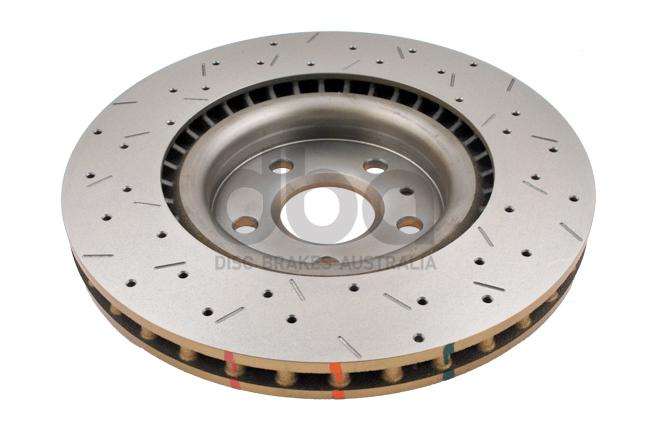 DBA HD 4000 Drilled Slotted Brake Rotor Single 355mm Front DBA42604XS