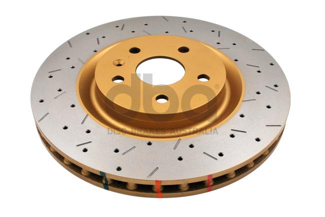 DBA HD 4000 Drilled Slotted Brake Rotor Single 355mm Front DBA42604XS