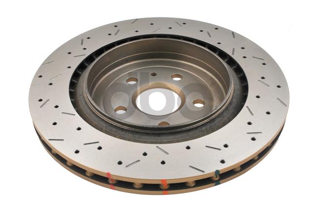 DBA HD 4000 Drilled Slotted Brake Rotor Single 365mm Rear DBA42605XS