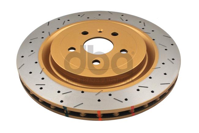 DBA HD 4000 Drilled Slotted Brake Rotor Single 365mm Rear DBA42605XS