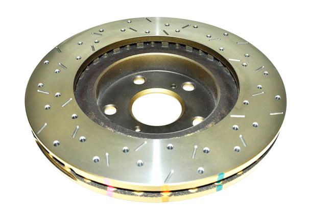 DBA HD 4000 Drilled Slotted Brake Rotor Single 296mm Front DBA42709XS