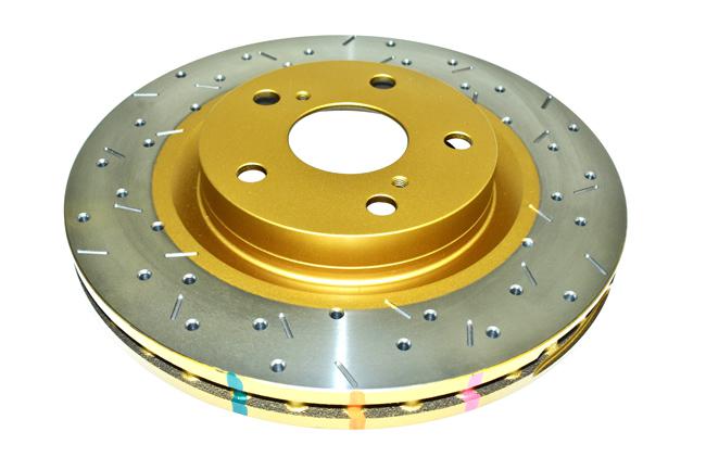 DBA HD 4000 Drilled Slotted Brake Rotor Single 296mm Front DBA42709XS