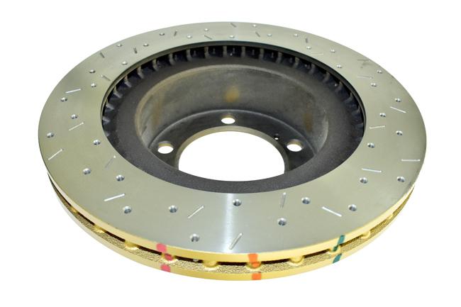 DBA HD 4000 Drilled Slotted Brake Rotor Single 353mm Front DBA42724XS