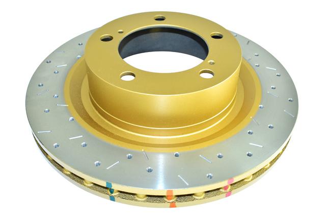 DBA HD 4000 Drilled Slotted Brake Rotor Single 353mm Front DBA42724XS