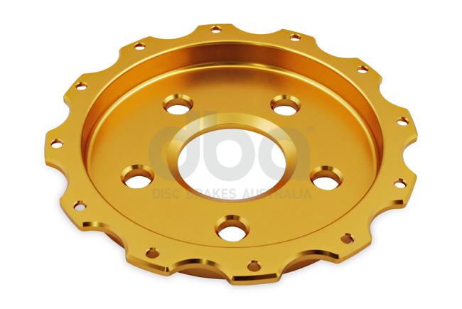 DBA T3 5000 Aluminium Hat Gold Brake Rotor Front DBA52030.2GLD