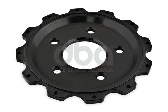 DBA T3 5000 Aluminium Hat Black Brake Rotor Front DBA52070.2BLK
