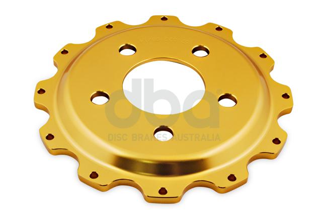 DBA T3 5000 Aluminium Hat Gold Brake Rotor Front DBA52102.2GLD