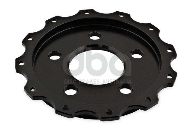 DBA T3 5000 Aluminium Hat Black Brake Rotor Front DBA52124.2BLK
