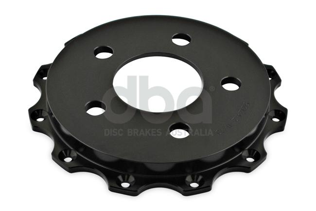 DBA T3 5000 Aluminium Hat Black Brake Rotor Front DBA52124.2BLK