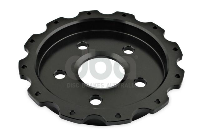 DBA T3 5000 Aluminium Hat Black Brake Rotor DBA52198.2BLK