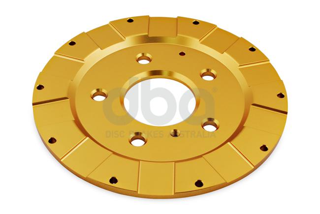 DBA T3 5000 Aluminium Hat Gold Brake Rotor Front DBA52320.2GLD