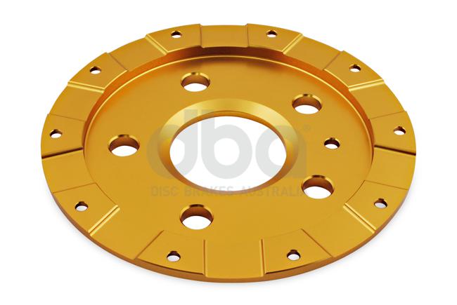 DBA T3 5000 Aluminium Hat Gold Brake Rotor Front DBA52604.2GLD