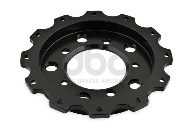 DBA T3 5000 Aluminium Hat Black Brake Rotor Front DBA52880.2BLK