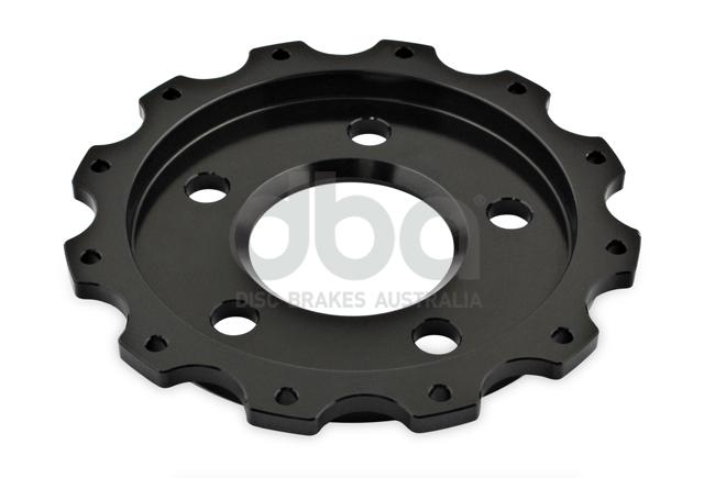 DBA T3 5000 Aluminium Hat Black Brake Rotor Front DBA5506.2BLK