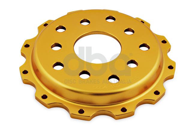 DBA T3 5000 Aluminium Hat Gold Brake Rotor Front DBA5654-10.2GLD