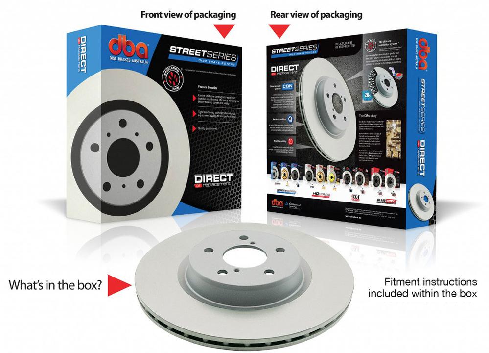 DBA Standard Brake Rotor Pair Front DBA2709