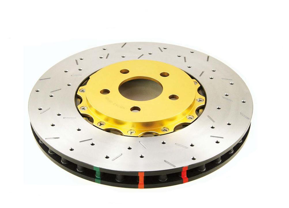 DBA HD 5000 Drilled Slotted 2Pc Brake Rotor Single 362mm Front DBA52024BLKXS
