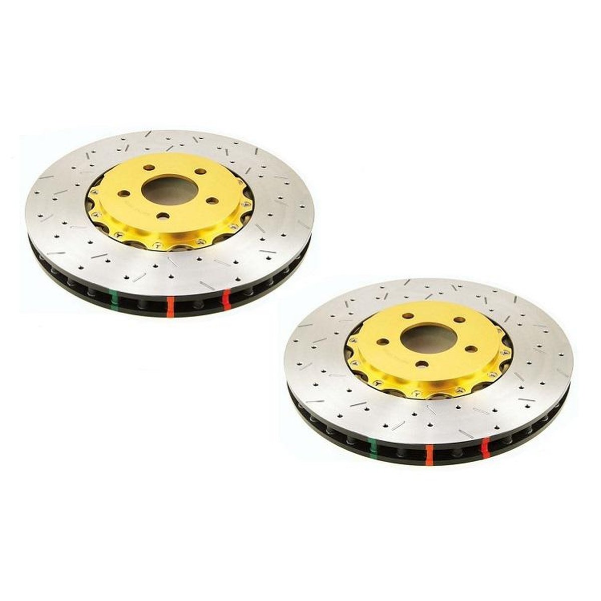 DBA HD 5000 Drilled Slotted 2Pc Brake Rotor Single 324mm Front DBA52850BLKXS