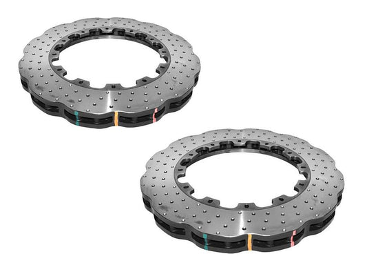 DBA XD 5000 Drilled Dimpled Replacement Wave Brake Rotor Single 340mm Front DBA52830.1WXD