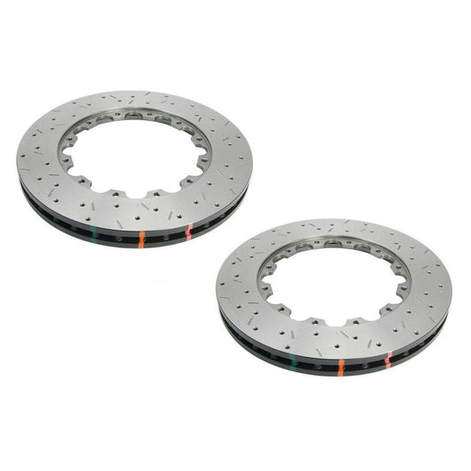 DBA XD 5000 Drilled Dimpled Replacement Brake Rotor Single 365mm Front DBA52838.1XD