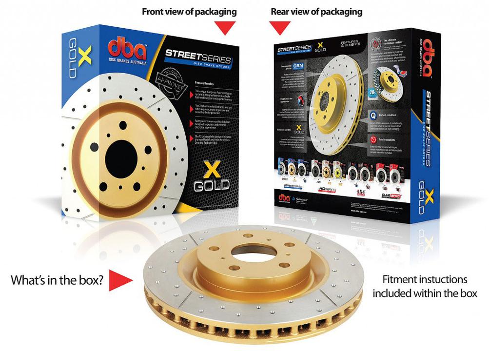 DBA X-Gold Brake Rotor Single 338mm Front DBA2736X