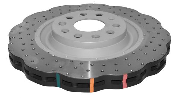 DBA XD 4000 Drilled Dimpled Wave Brake Rotor Single 310mm Rear DBA42809WSLVXD