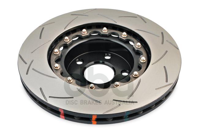 DBA T3 5000 Slotted 2Pc Brake Rotor Single 295mm Front DBA5010BLKS
