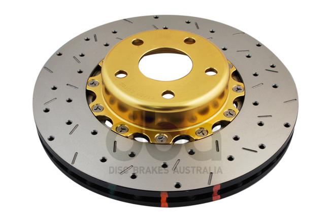 DBA HD 5000 Drilled Slotted 2Pc Brake Rotor Single 295mm Front DBA5010GLDXS