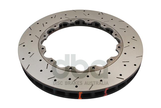 DBA HD 5000 Drilled Slotted Replacement Brake Rotor Single 350mm Front DBA52018.1XS