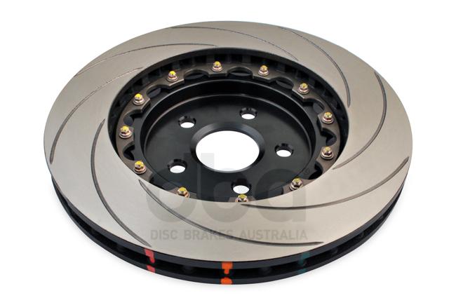 DBA T3 5000 Curved Slot 2Pc Brake Rotor 365mm Front LH DBA52030BLKCSL