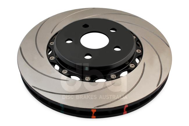 DBA T3 5000 Curved Slot 2Pc Brake Rotor 365mm Front LH DBA52030BLKCSL