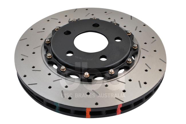 DBA HD 5000 Drilled Slotted 2Pc Brake Rotor Single 321mm Front DBA52113BLKXS