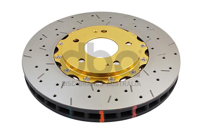 DBA HD 5000 Drilled Slotted 2Pc Brake Rotor Single 320mm Front DBA52218GLDXS