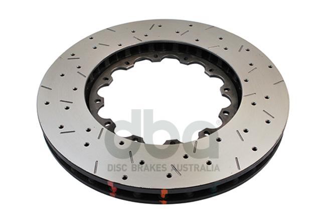 DBA HD 5000 Drilled Slotted Replacement Brake Rotor Single 350mm Front DBA52224.1XS