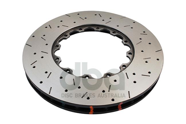 DBA HD 5000 Drilled Slotted Replacement Brake Rotor Single 350mm Front DBA52224.1XS