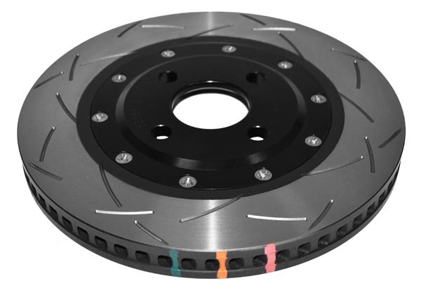 DBA T3 5000 Slotted 2Pc Brake Rotor 280mm Front LH DBA52356BLKLS