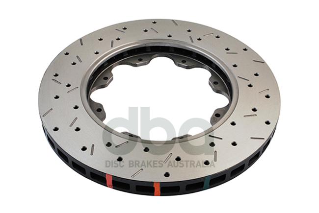 DBA HD 5000 Drilled Slotted Replacement Brake Rotor Single Front DBA52500.1XS