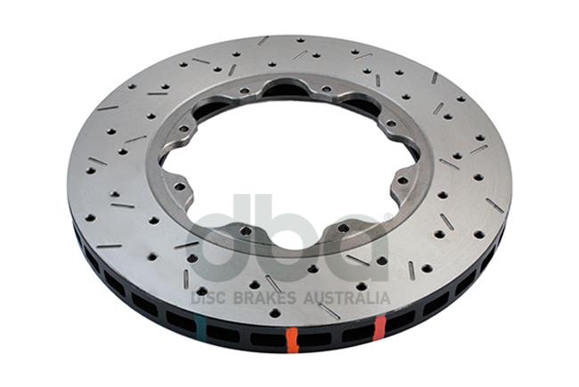 DBA HD 5000 Drilled Slotted Replacement Brake Rotor Single Front DBA52500.1XS