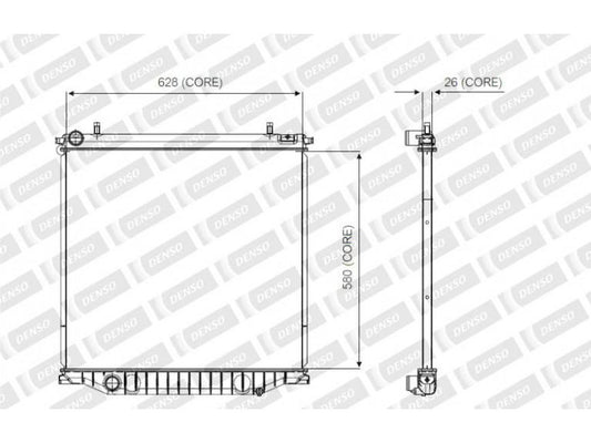 DENSO OE Quality Radiator Aluminium/Plastic A221-A338D