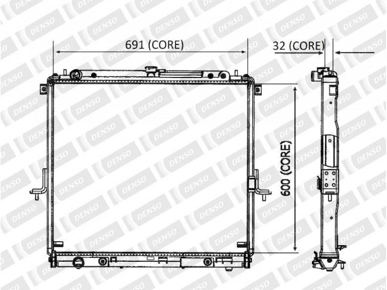 DENSO OE Quality Radiator Aluminium/Plastic A221-A354DD
