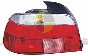 APG All Crash Black Red/Clear Tail Lamp Passenger Side Certified Suits BMW 5 Series E39 1996 to 2003 EFC-21041LHQ