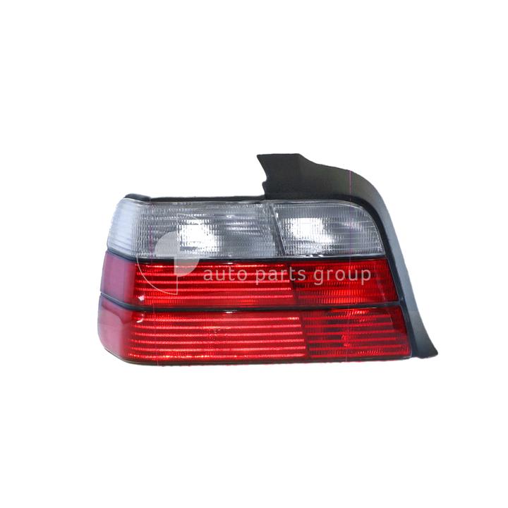 APG All Crash Black Red/Clear Tail Lamp Passenger Side Certified Suits BMW 3 Series E36 Sedan 1997 to 2000 ETC-21041LHQ