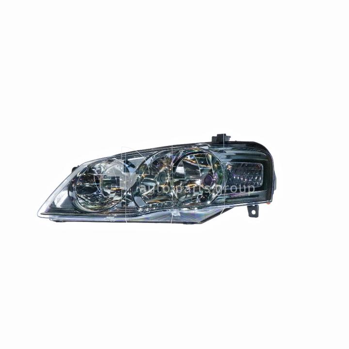 APG All Crash Chrome Halogen Head Lamp Passenger Side Certified Suits Ford Falcon Futura/Fairmont BF II 2006 to 2008 FAB-21034LHQ